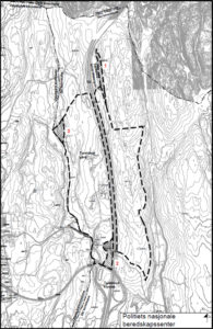 Kart med utvidet planområde