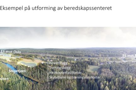 Eksempel på utforming av beredskapssenteret