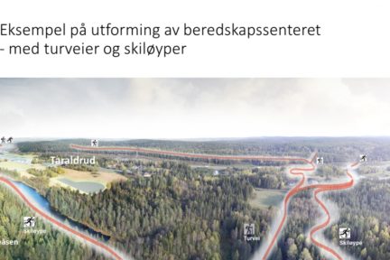 Politiets nasjonale beredskapssenter – eksempel på utforming med turveier og skiløyper