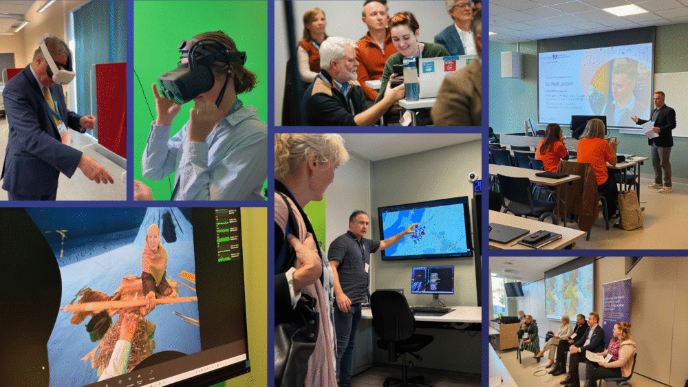 kollage av flere bilder fra konferansen