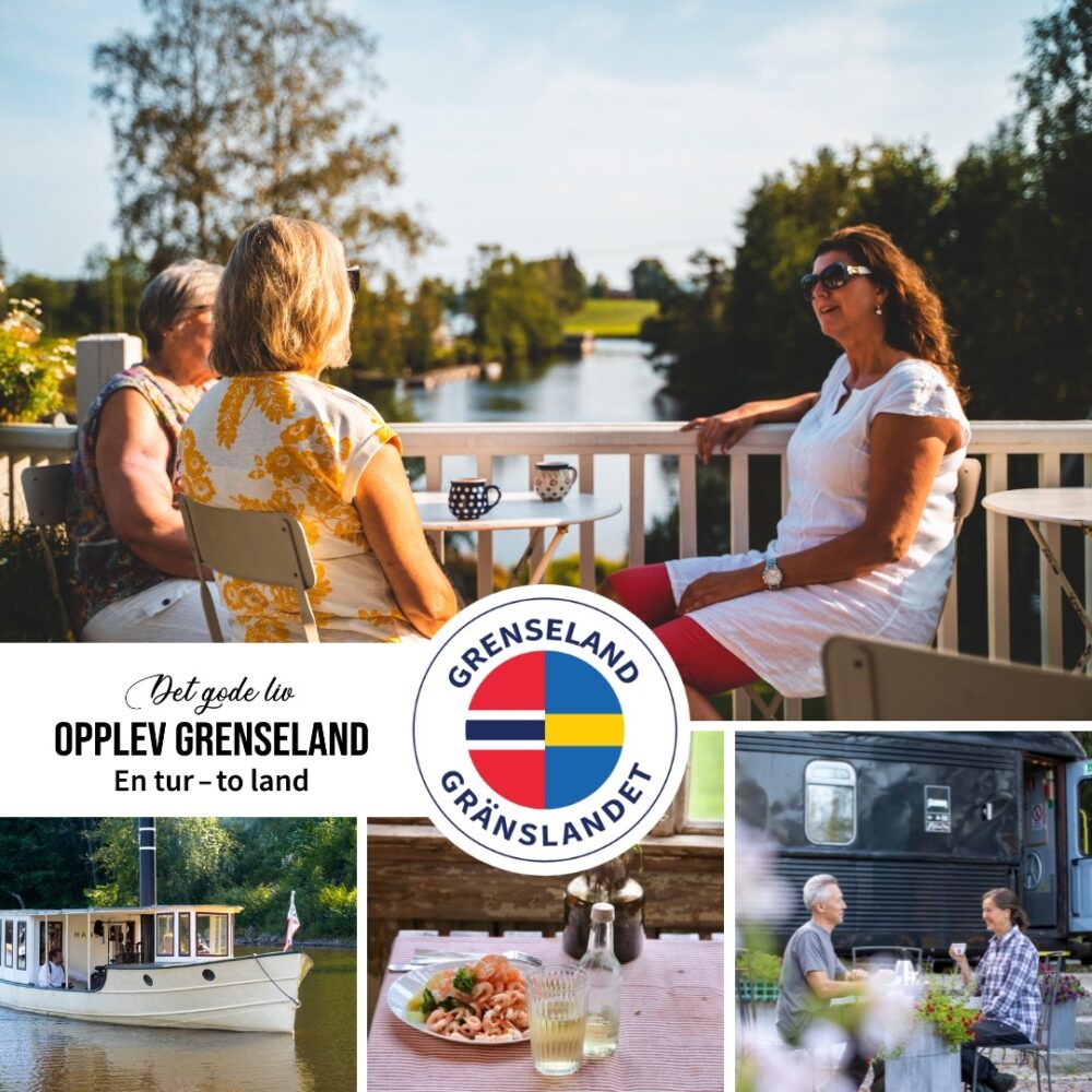 folk som drikker kaffe med utsikt over et vann - samarbeid over grensen