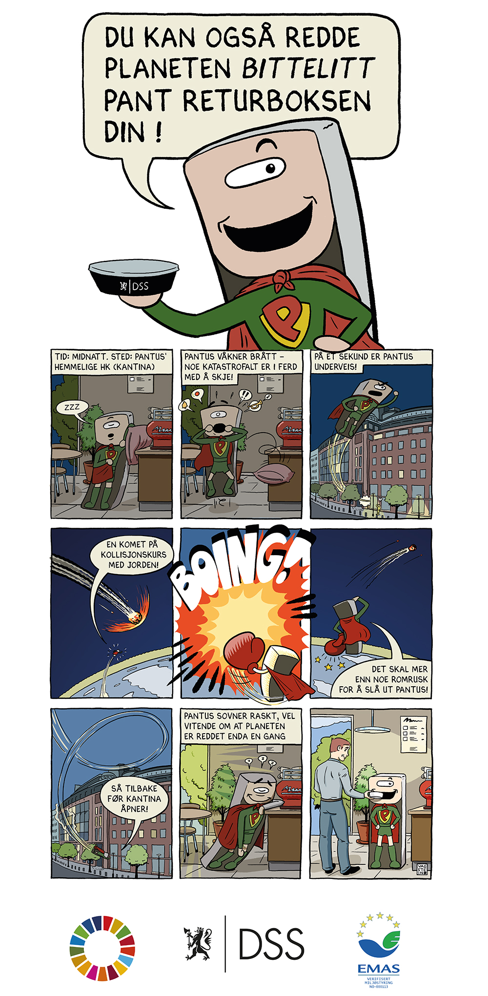 Tegneserie om superhelten Pantus