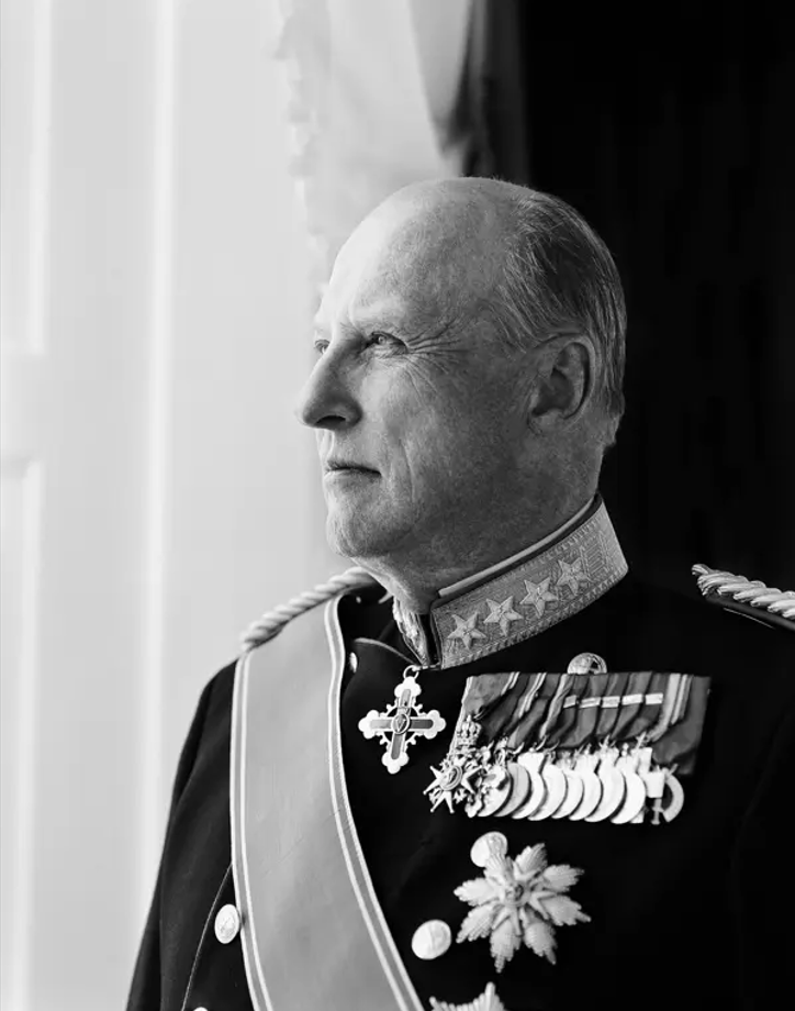 Et fotograf av Kong Harald V.